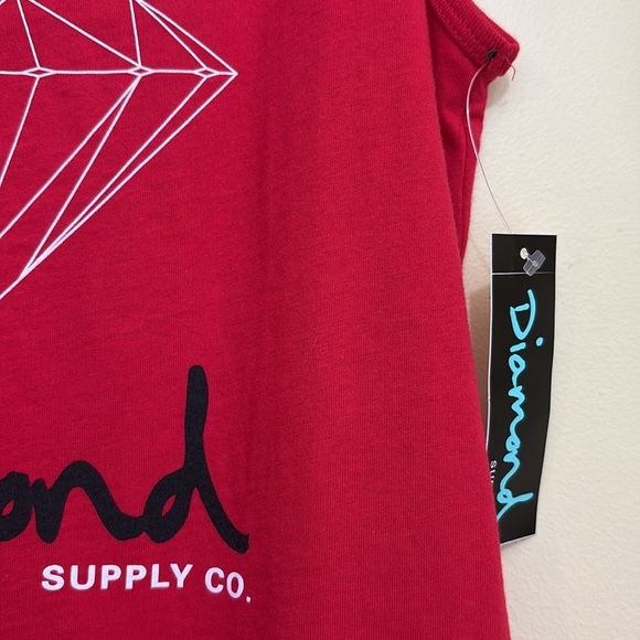 Diamond Supply Company | Red NWT Graphic 100%Cotton Tank Top Shirt S - Picture 6 of 9
